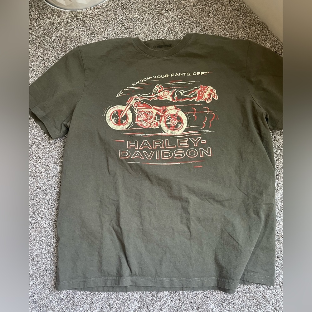 Harley-Davidson Fort Wayne Indiana Men’s Tee shirt gently used condition color